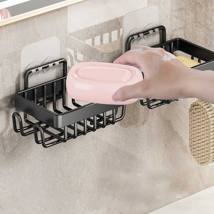 Étagère d'angle de salle de bain