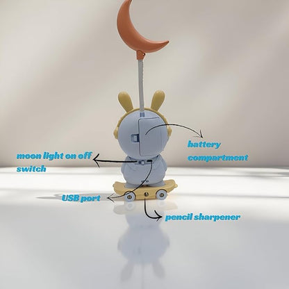 Réveil Enfant Design Lapin avec Lumière LED