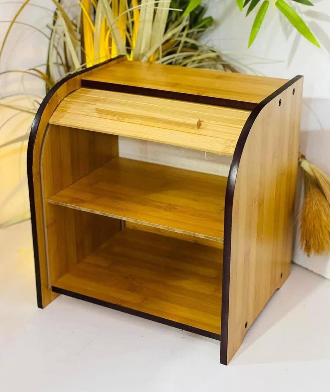 Meuble de Rangement en Bambou avec Compartiment