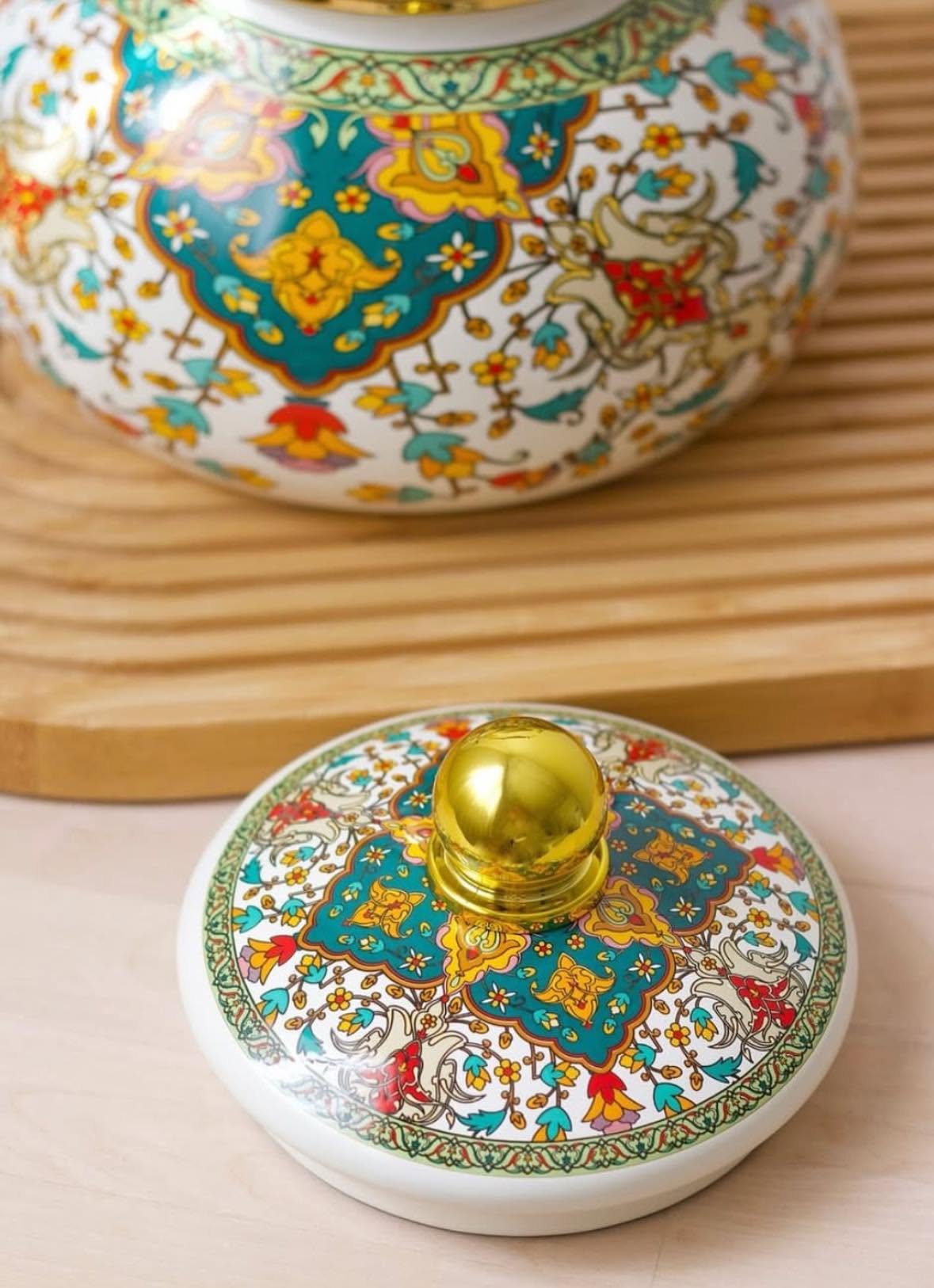 Théière Orientale Décorative 1,5 L – Design Traditionnel Élégant | Shemssy