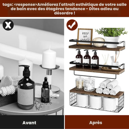 étagère de rangement murale multifonction