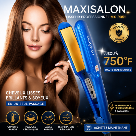 Lisseur Professionnel MAXISALON MX-5001 – Céramique 750°F