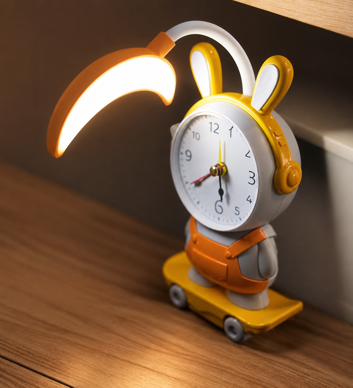 Réveil Enfant Design Lapin avec Lumière LED