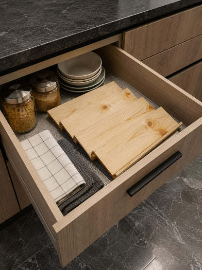 🌿 Lot de 4 Supports en Bois