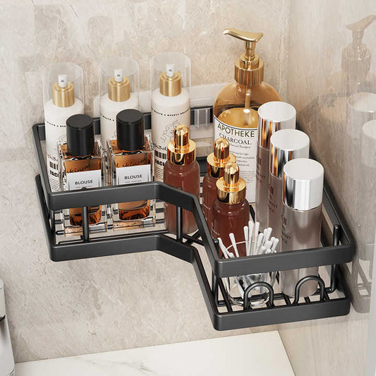 Étagère d'angle de salle de bain