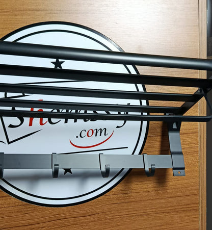 🖤 porte-serviette mural en aluminium