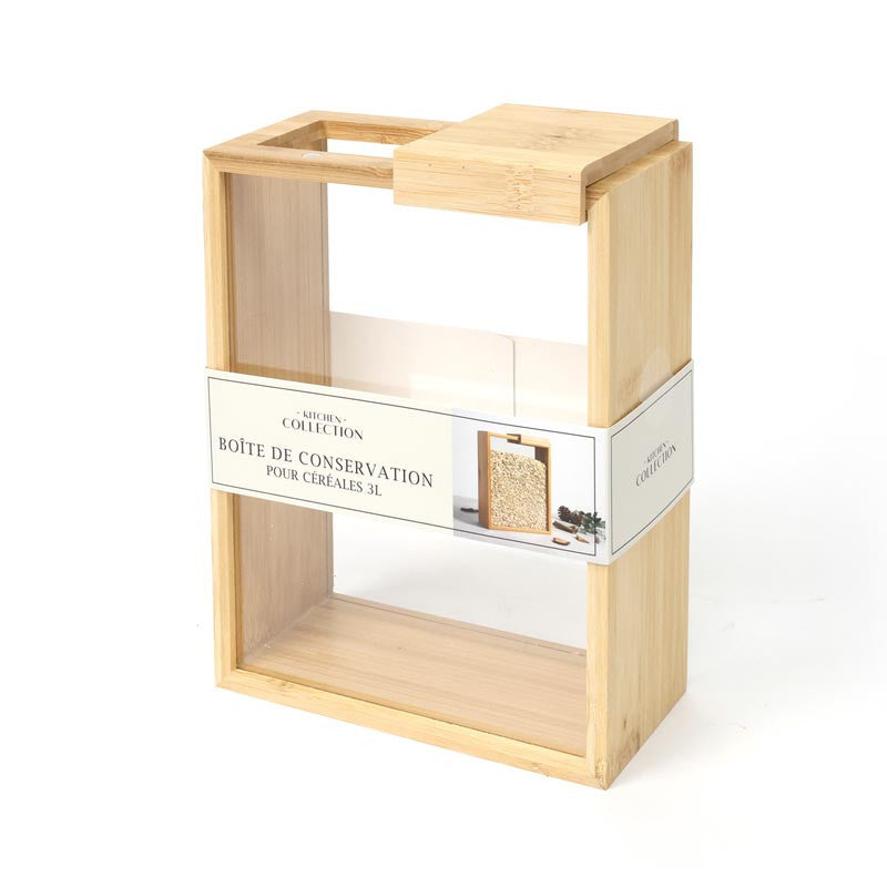 3 Boîtes de rangement en bambou&nbsp;